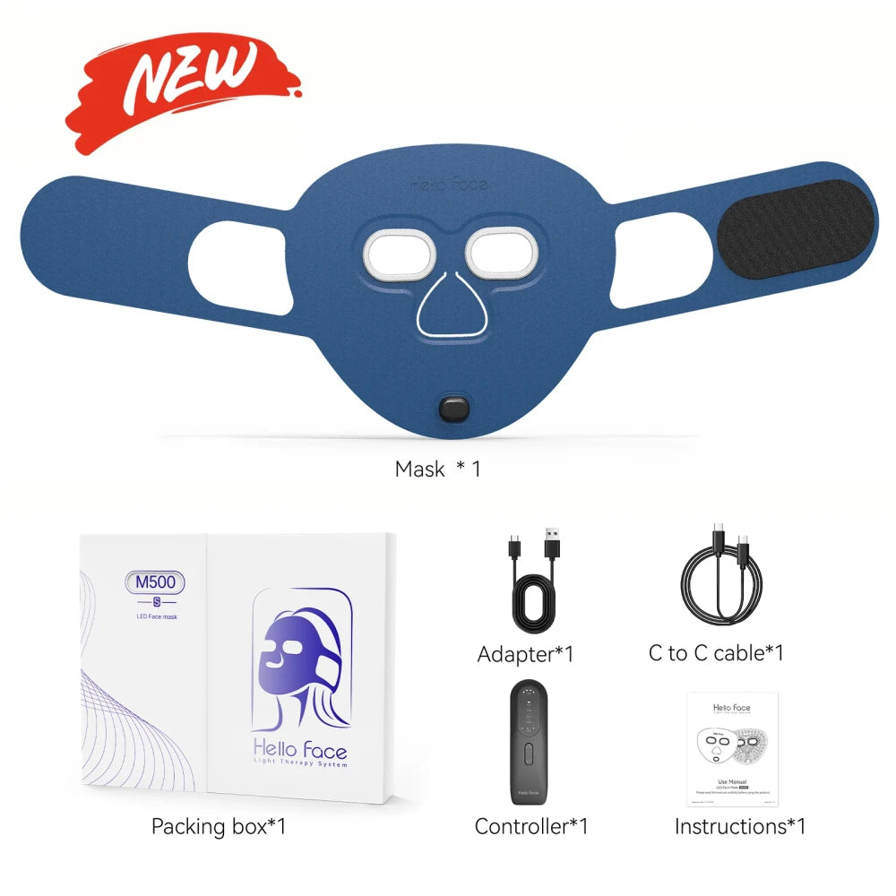 Wireless Red Light Therapy Facial Mask